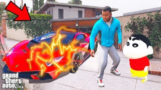 Franklin and Shinchan Find an Abandoned  Car With Super Power IN GTA V