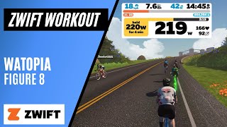 Trying a Zwift Workout! // Tempo Over-Under // Watopia