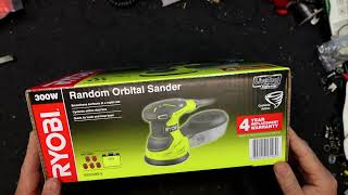 Ryobi Random Orbital Sander Unboxing and Review