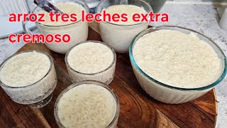 Arroz con leche extra cremoso con tres leches receta