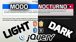 ✅ Como crear un Modo oscuro (Dark Mode) usando HTML, CSS y JavaScript 2024