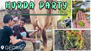 शेताता ली हर्डा पार्टी ! Hurda Party in  farm!