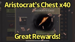 Grim Soul: Aristocrat’s Chest x40 Great Rewards!