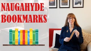 📖🔖 NAUGAHYDE BOOKMARKS  🔖📖 | BUDGETSEW | VLOGMAS DAY #8 #vlogmas #christmas #books