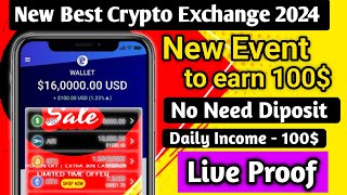 4E New Crypto Exchange || New Usdt Earning Site Usd Mining Site 2024 Best Investment Usdt Earning