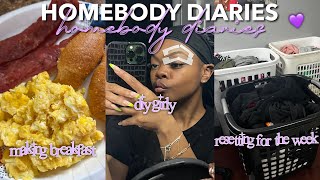 HOMEBODY DIARIES💜 | resetting for the week + being a diy girly