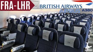 BRITISH AIRWAYS RETURN OF AIRBUS A380 | BEST CREW EVER! | FRANKFURT - LONDON | TRIPREPORT 4K UHD