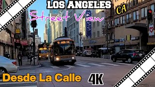 Los Angeles Street View - Desde La calle 🌇  4k