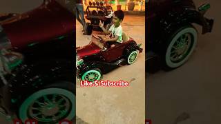 Hiyan 😃Pretend to RideOn Power Wheels Vintage Toy Car #shorts | Fun with Hiyan | wheels on the bus