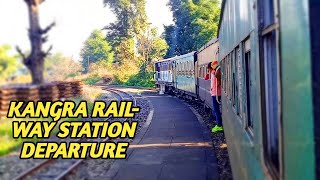 Heritage Station : Kangra life line Toy train Departure At kangra railway Station / World Heritage