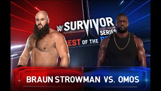 WWE | Braun Strowman vs Omos |One on One | Ring Collapsed