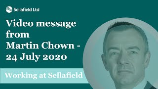 Video message for our employees from our CEO, Martin Chown - Friday 24 July 2020