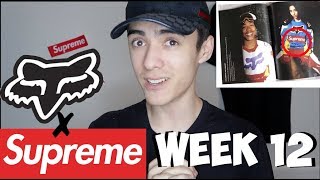 SUPREME X FOX RACING WEEK 12 PREDICTIONS