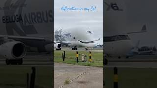 Airbus Beluga taxing at Heathrow #planespotting #cargoaircraft #aviation