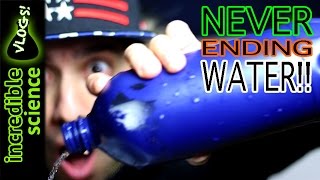 Water Bottle Magic Trick! THE WATER NEVER ENDS Science Experiment!!