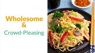 Vegetable Stir-Fry with Rice Noodles