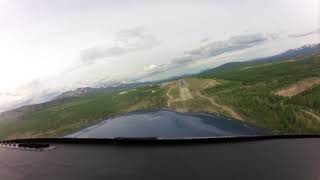 Tail & Cross wind landing at Magadan, Russia UHMM