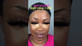 How to apply bright under eye and Blush #makeuptutorial