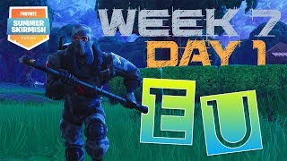 FORTNITE Summer Skirmish Week 7 Day 1 Group 1 ( EU ) Full Recap and Highlights