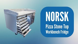 NORSK 7 Drawers and 1 Door Stone Top Pizza Workbench Fridge