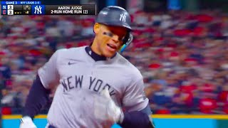 Aaron Judge Game Tying Home Run in 8th Inning | Yankees vs Guardians 2024 MLB ALCS Game 3 Highlights