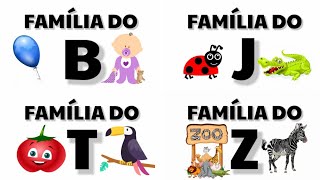 FAMÍLIA SILÁBICA COMPLETA - Alfabetização Infantil - Ba - Be - Bi - Bo - Bu + Alfabeto