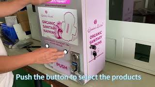 Vending Machine for Sanitary Products,Pads