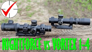 Nightforce NXS 1-4 vs Vortex PST 1-4