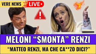 Meloni ATTACCA Renzo "Chiedilo al TUO AMICO Mohamed Bin Salman DI ABBASSARE il Prezzo della Benzina!