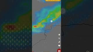 فيضانات قادمة بقوة 😱⛈️⚡ المغرب والجزائر رجاء لا للتهور ولا مزيد من الخسائر في الارواح. #الطقس