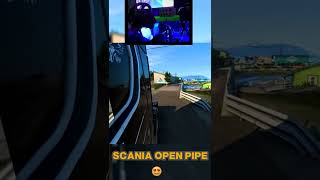 ETS2 CANIA OPEN PIPE V8 😎 #shorts