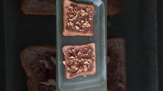 Delicious choco Toast #food #foodclips #foodie #foodshorts