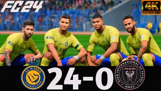 FC 24 - WHAT HAPPEN IF RONALDO MESSI NEYMAR MBAPPE PLAY TOGETHER ON AL NASSR