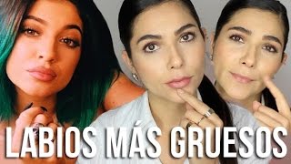 LABIOS GRANDES Y GRUESOS como Kylie Jenner ¡Sin cirugía!