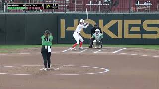 Marshall vs #15 Virginia Tech | Full College Softball 04/24/2024