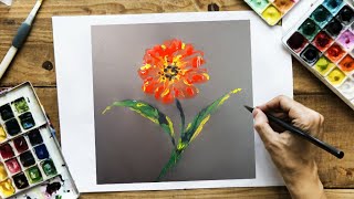 flower watercolor painting tutorial for beginners