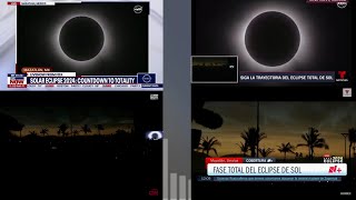 ASÍ FUE EL ECLIPSE TOTAL DE SOL DEL 8 DE ABRIL EN MÉXICO EE. UU. CANADÁ (VIDEOS)