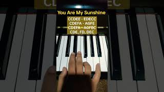 You are my sunshine - Easy Piano Tutorial