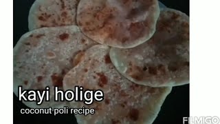 kayi holige recipe | coconut poli | easy coconut poli at home - Neeta's Kitchen