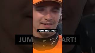 Lando Norris Predicting His Jumpstart in Saudi Arabia 😂🧡 #landonorris #formula1 #f1 #trending