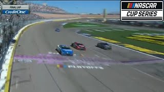 Kyle Larson Christopher Bell Crazy finish - 2023 South Point 400