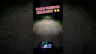 Bajaj World 1st CNG Bike Freedom 125cc - Headlight Test In Night 😥