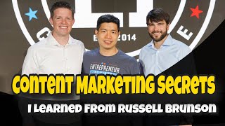 Content Marketing Secrets I Learned From Russell Brunson's Expert Secrets Traffic Secrets & Webinar