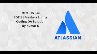 Atlassian Tricky Coding OA | Solution by Kumar K | Word Matching