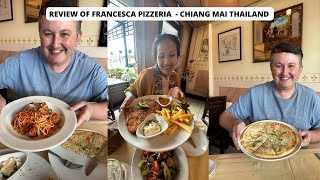 Review of Francesca Pizzeria Chiang Mai Thailand | Chiang Mai Food Vlog |