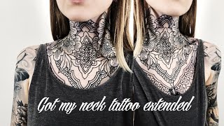 CONTINUING MY NECK TATTOO | VLOG