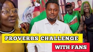 PROVERBS CHALLENGE WITH FANS AT THE CINEMA