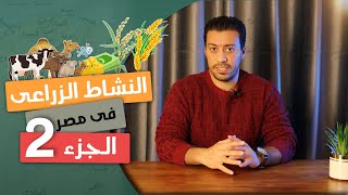 النشاط الزراعى فى مصر (الجزء التانى) | أولى ثانوى جغرافيا | الترم التانى