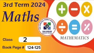 Level 2 ll Maths ll Third term, 2024 || PP.124-125