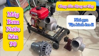 Máy bơm nước phi 90 chạy dầu mini - Nhỏ gọn dễ di chuyển | Điện máy Tuấn Thuỳ